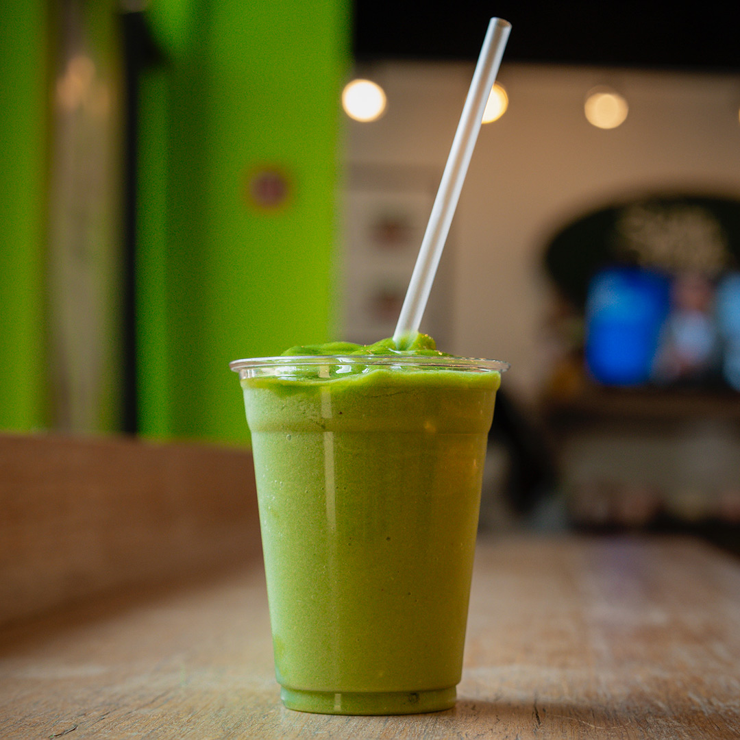 Vibrant fresh fruit smoothie in Lexington, Kentucky.