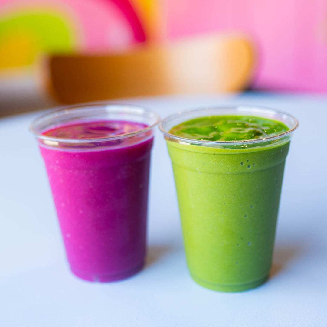 Vibrant fresh fruit smoothies in Louisville, Kentucky.