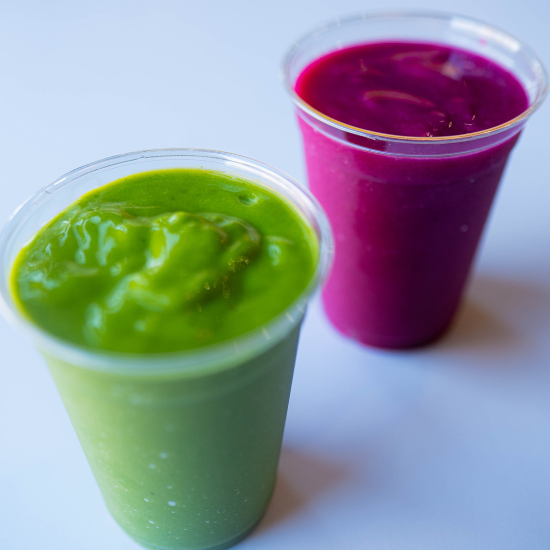 Vibrant fresh fruit smoothies in Louisville, Kentucky.