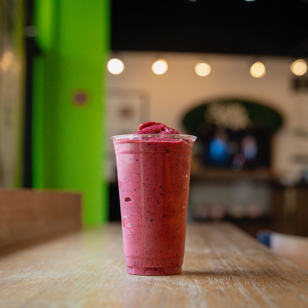 Fresh fruit smoothie in Lexington, Kentucky.